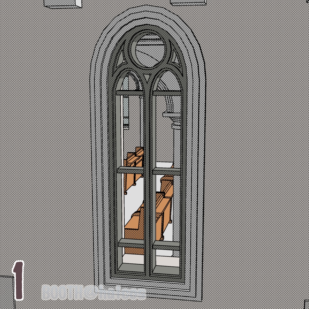 【3D】舞台/教会+墓地(+OPTION)