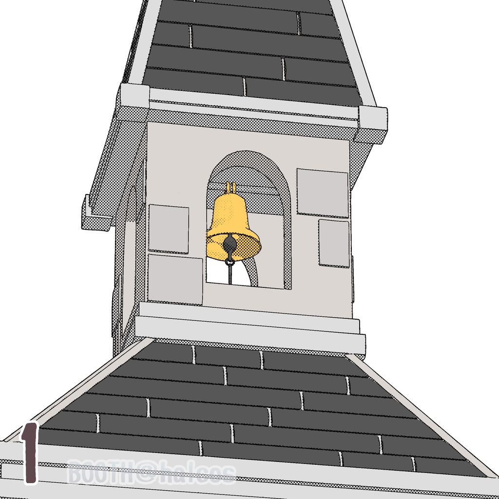 【3D】舞台/教会+墓地(+OPTION)