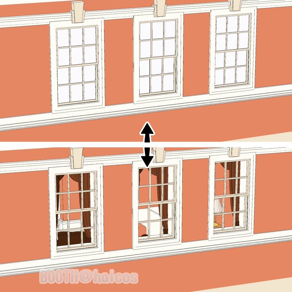 【3D】舞台/ホテルの客室/外国風