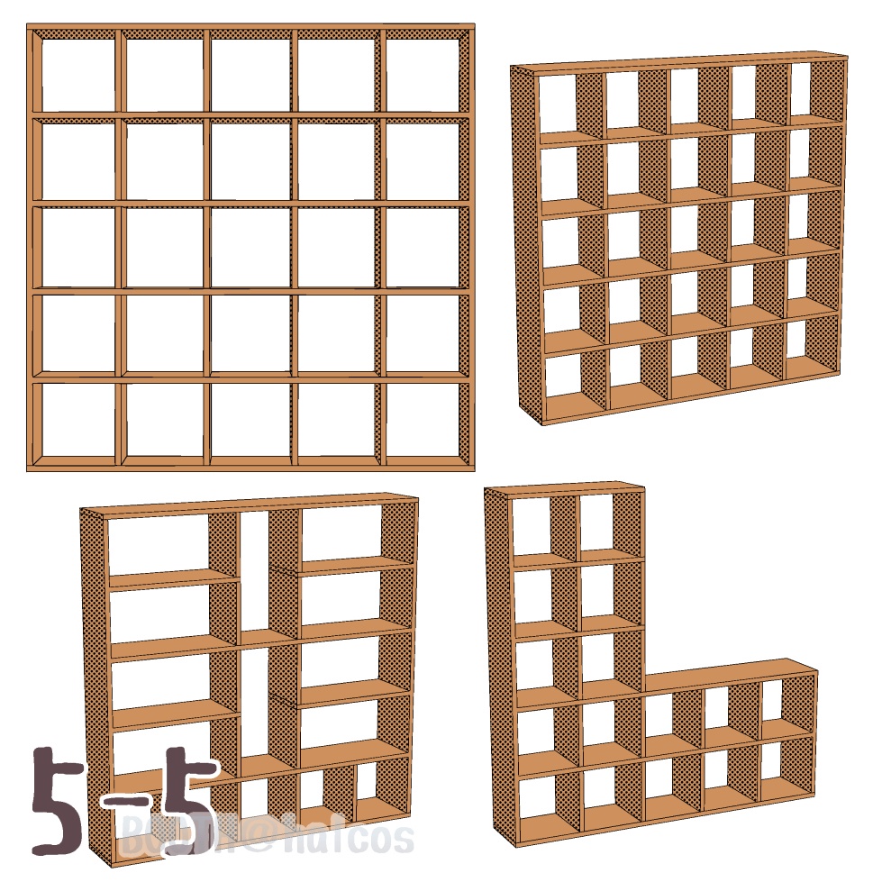 【3D】家具/棚/シンプル/〇×〇