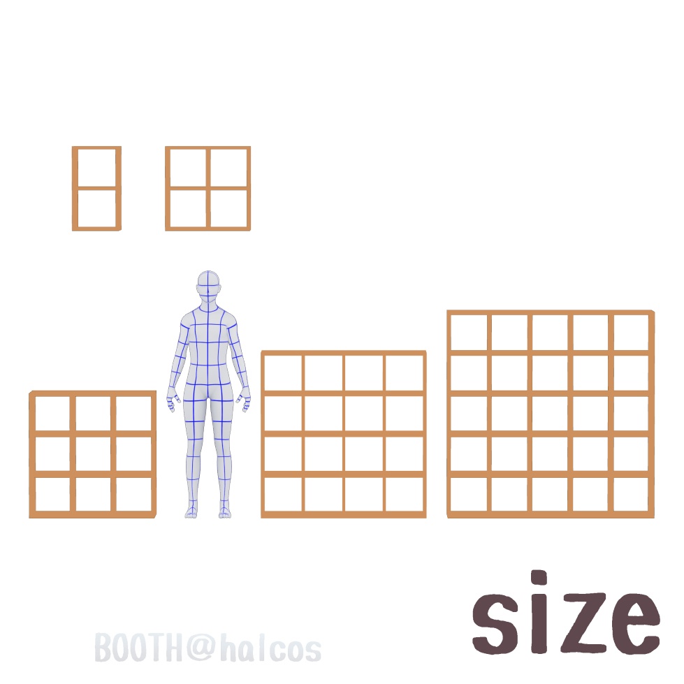 【3D】家具/棚/シンプル/〇×〇