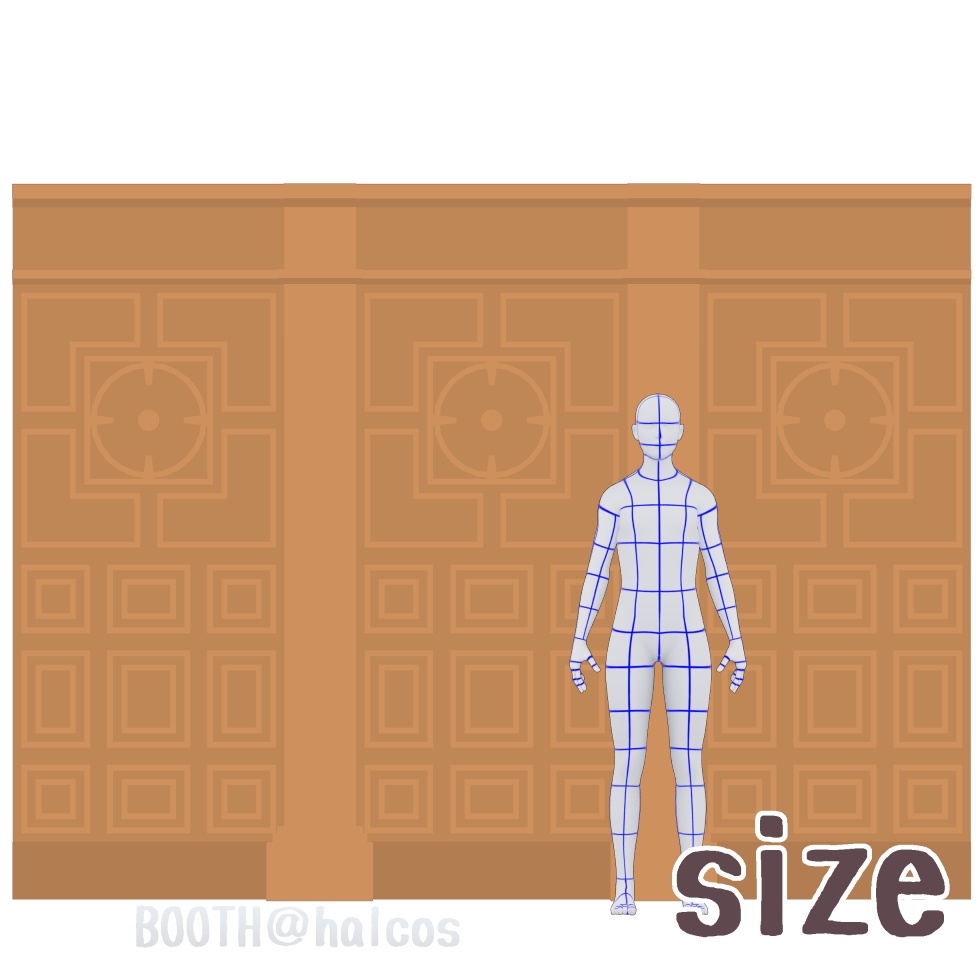 【3D】壁の装飾/豪華