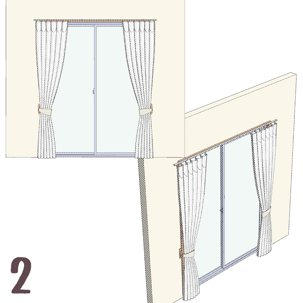 【3D】小道具/カーテン(大)/閉/開/半開+OPTION