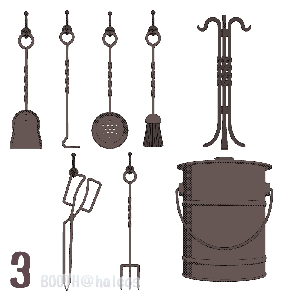 【3D】薪ストーブセット