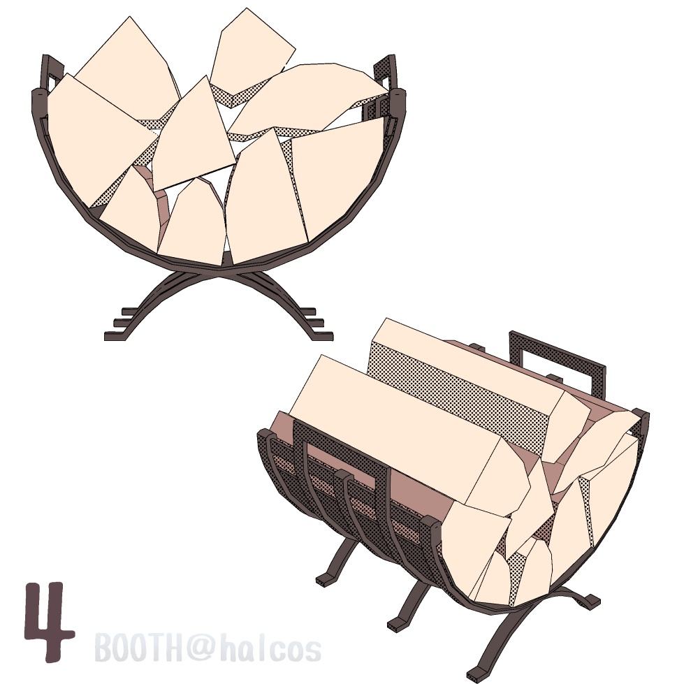 【3D】薪ストーブセット