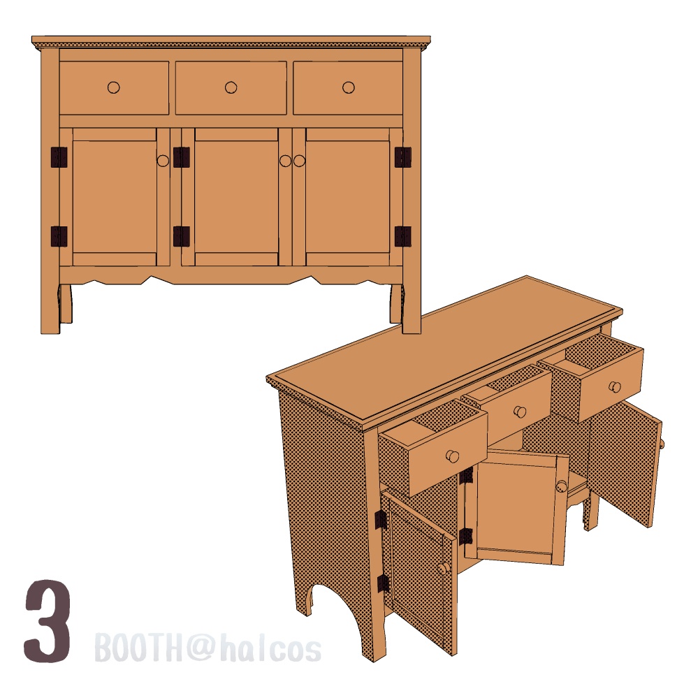 【3D】家具/キャビネット