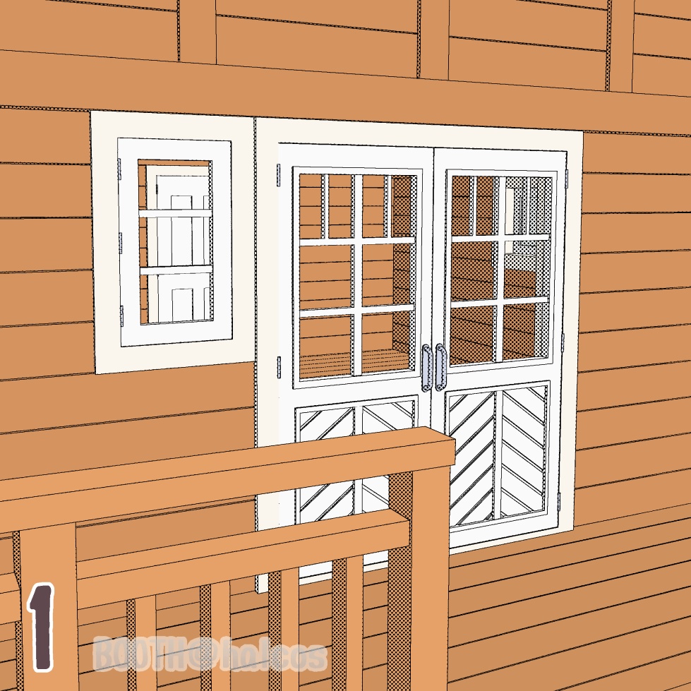 【3D】舞台/ログハウス