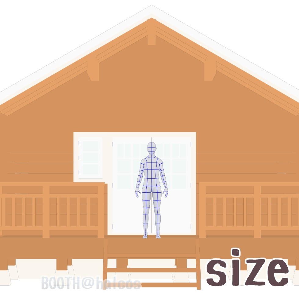 【3D】舞台/ログハウス