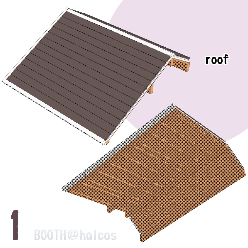 【3D】舞台/寝室/ログハウス