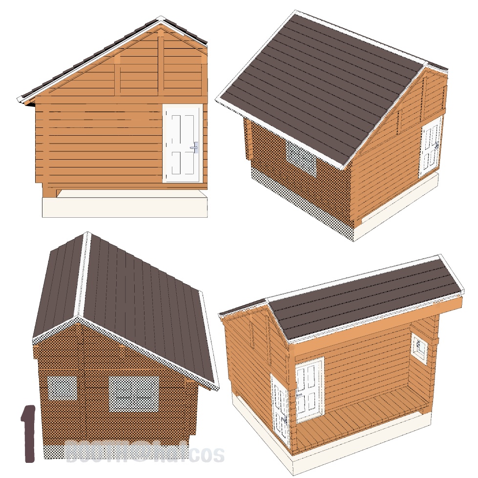 【3D】舞台/寝室/ログハウス