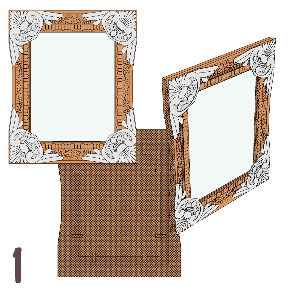 【3D】家具/額縁11-15