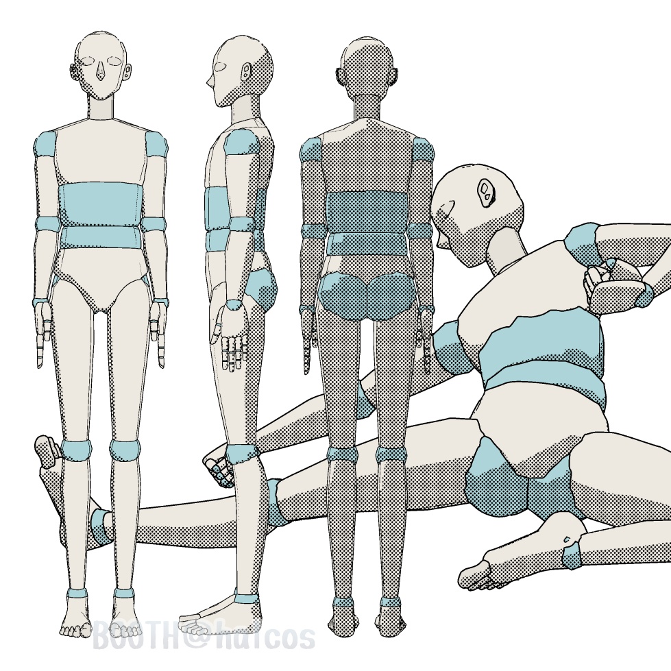 【3D】アタリ用/体/男/170㎝