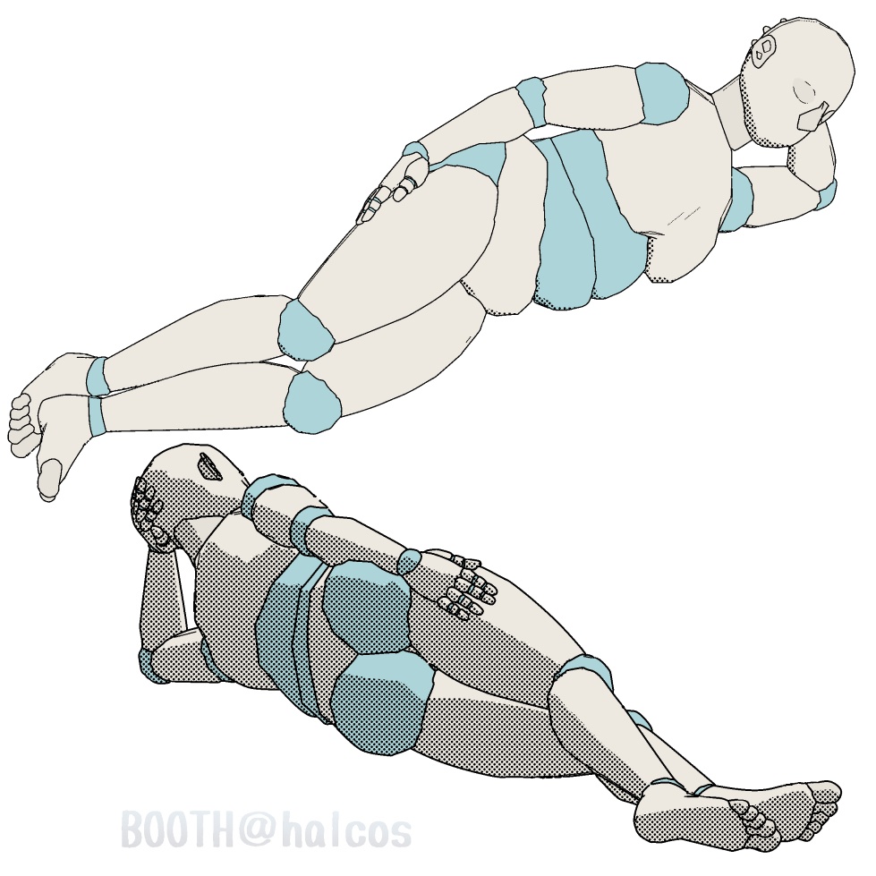 【3D】アタリ用/体/太った女/160㎝