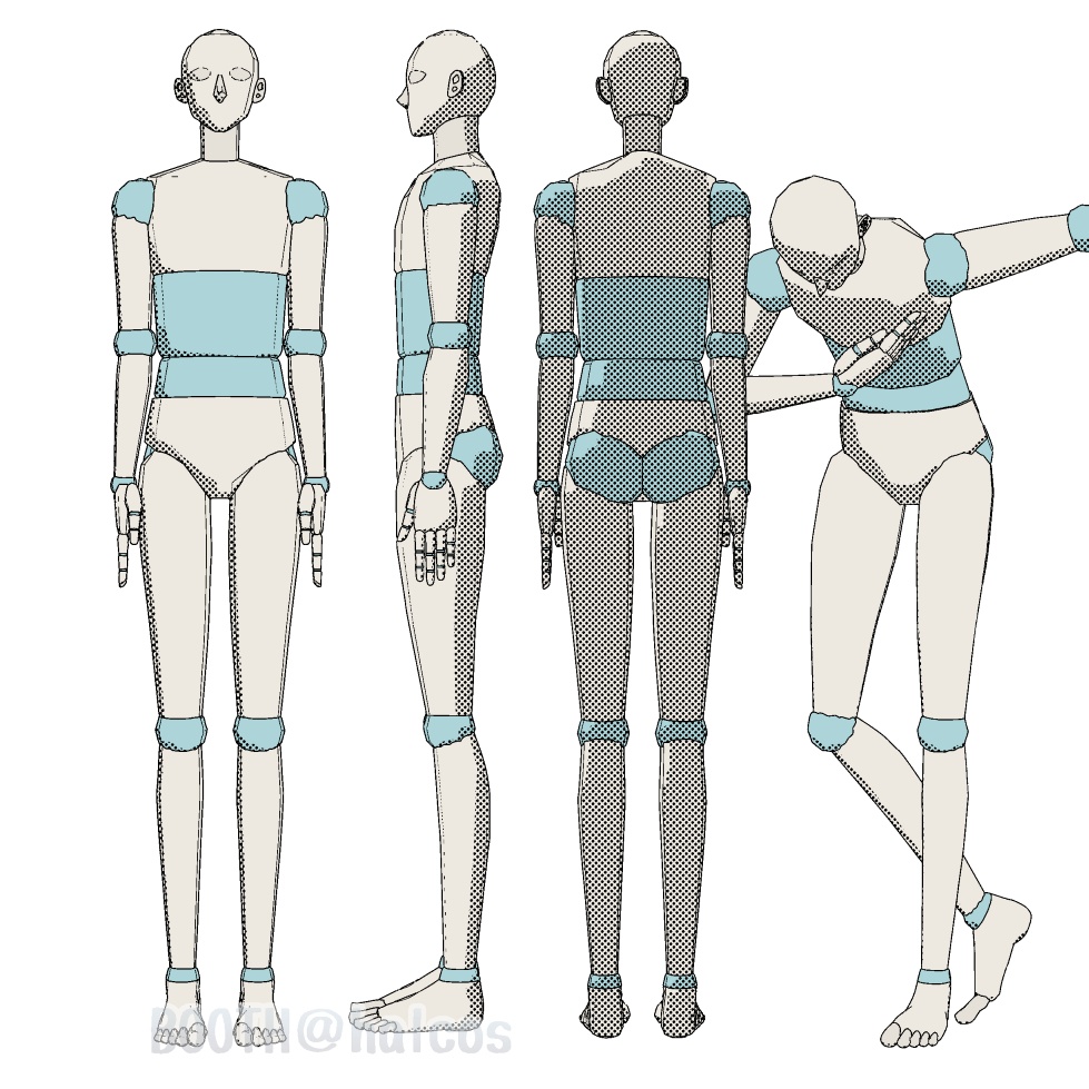 【3D】アタリ用/体/男/190㎝