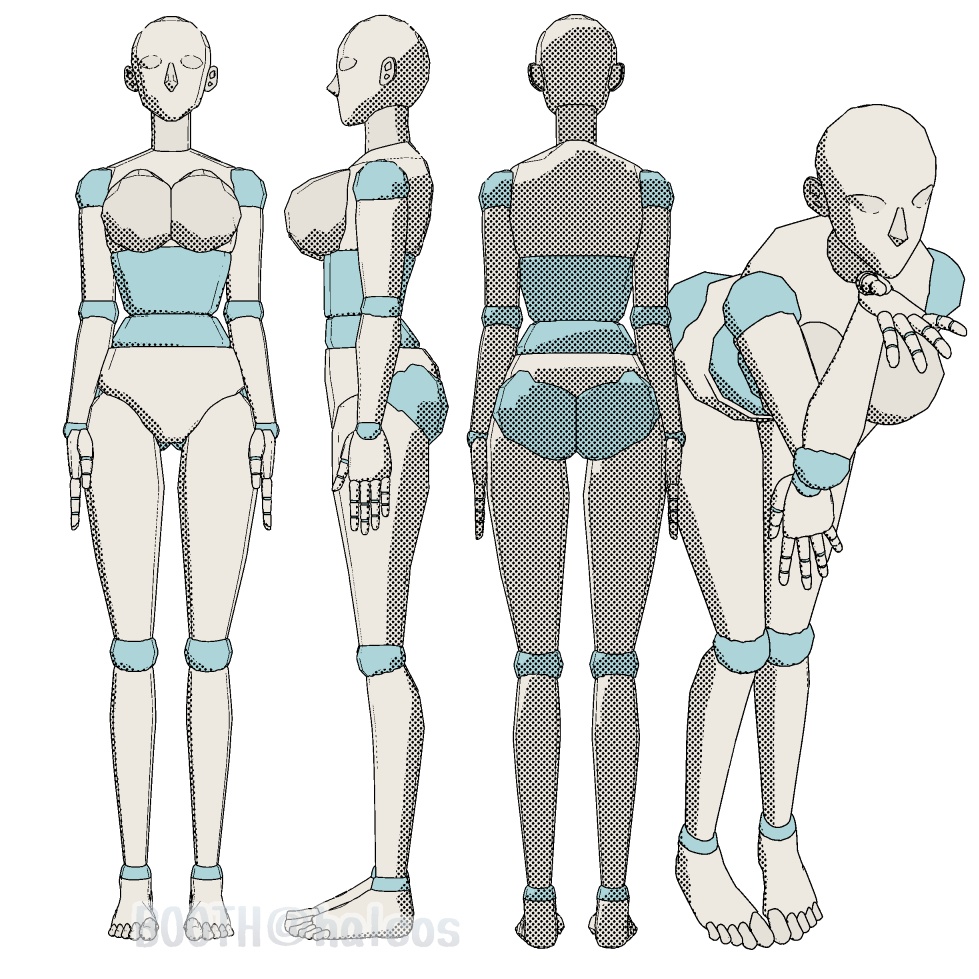 【3D】アタリ用/体/セクシー/170㎝