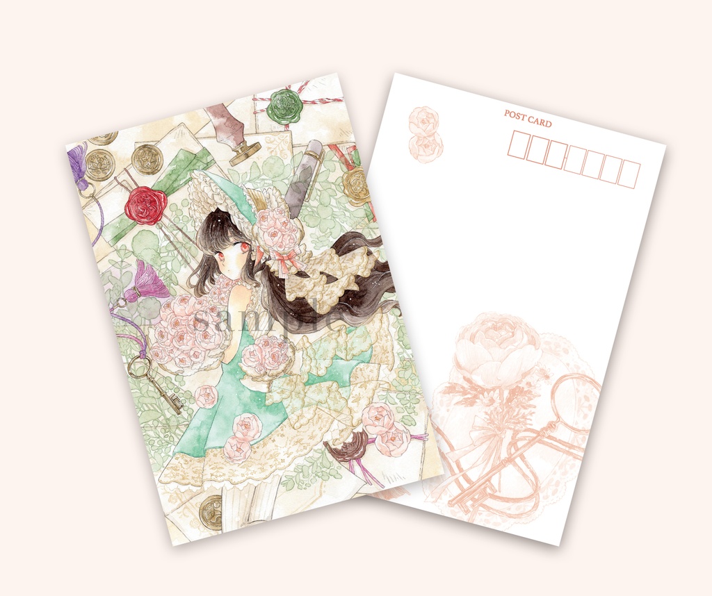 ポストカード「ピオニー」