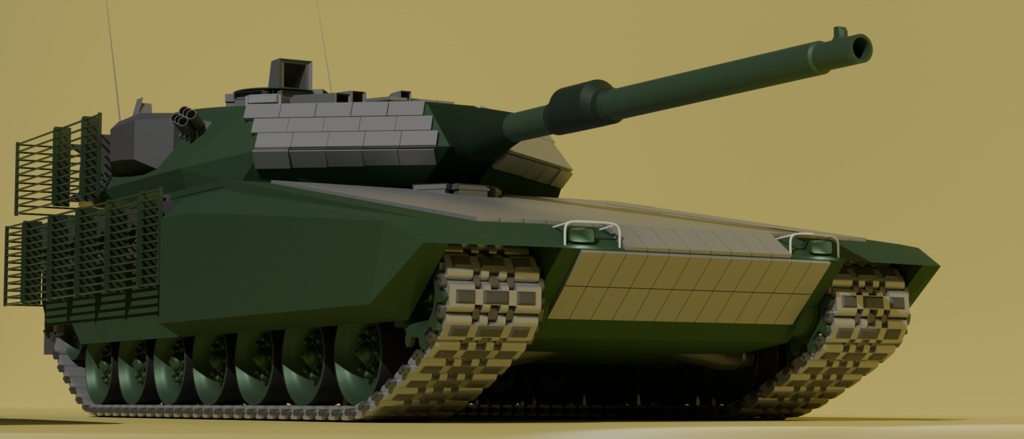 【オリジナル3Dモデル】TKX3主力戦車