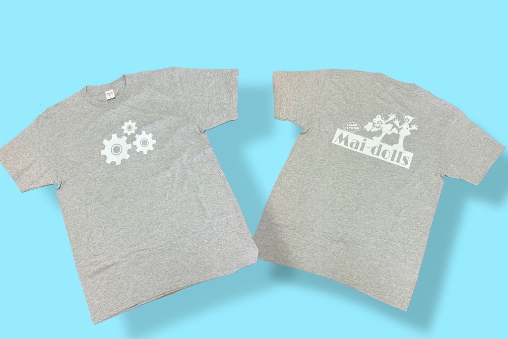 メイドールズTシャツ歯車グレー