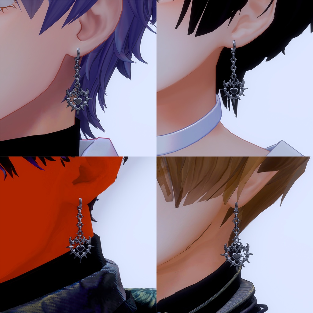 【 Free / 無料 】IronLove(earrings)