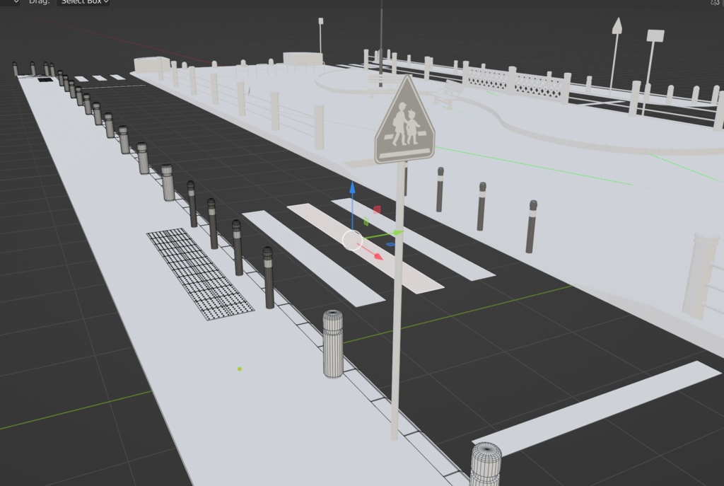 3D - 遊歩道 (FBX)