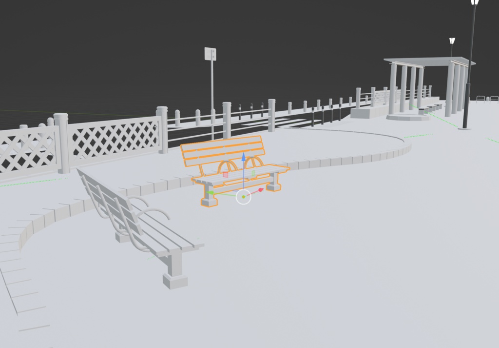 3D - 遊歩道 (FBX)