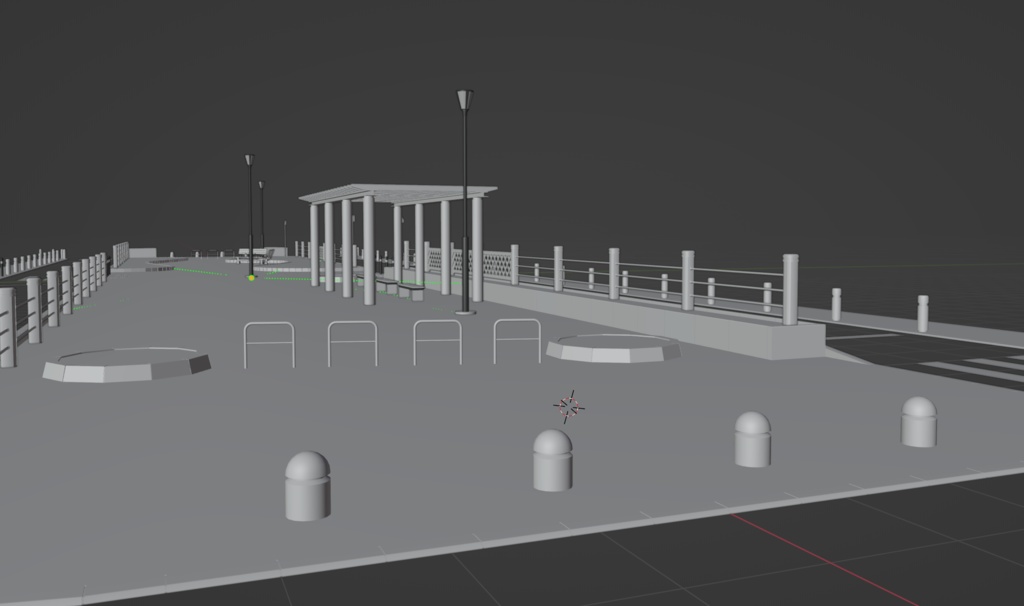 3D - 遊歩道 (FBX)