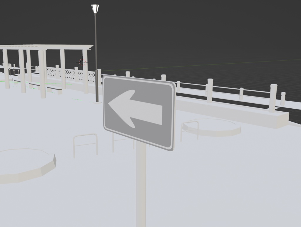 3D - 遊歩道 (FBX)