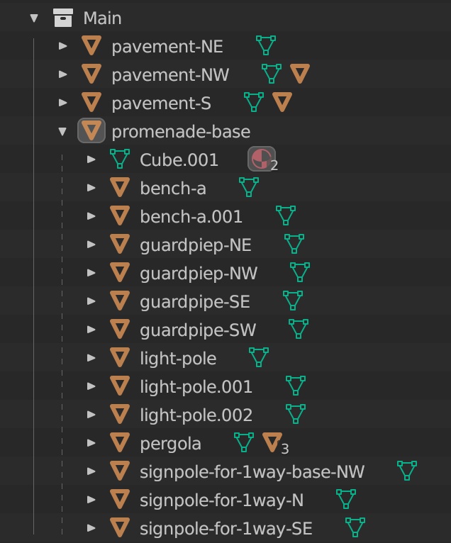 3D - 遊歩道 (FBX)