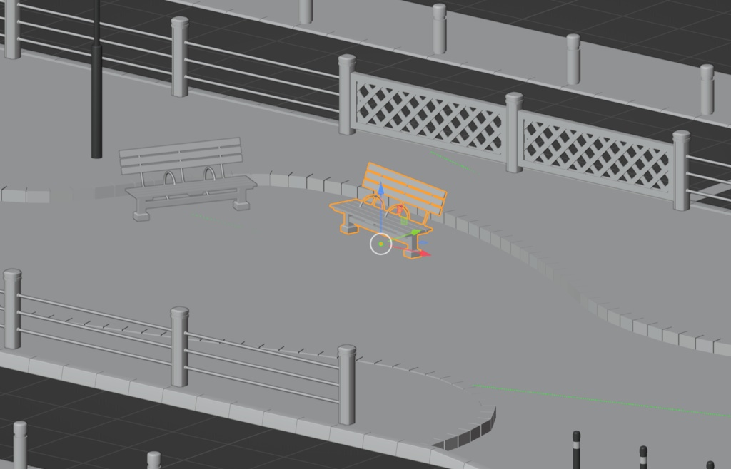 3D - 遊歩道 (FBX)