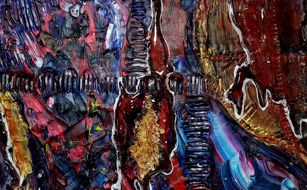 テクスチャアート/一点物原画「かみさま」