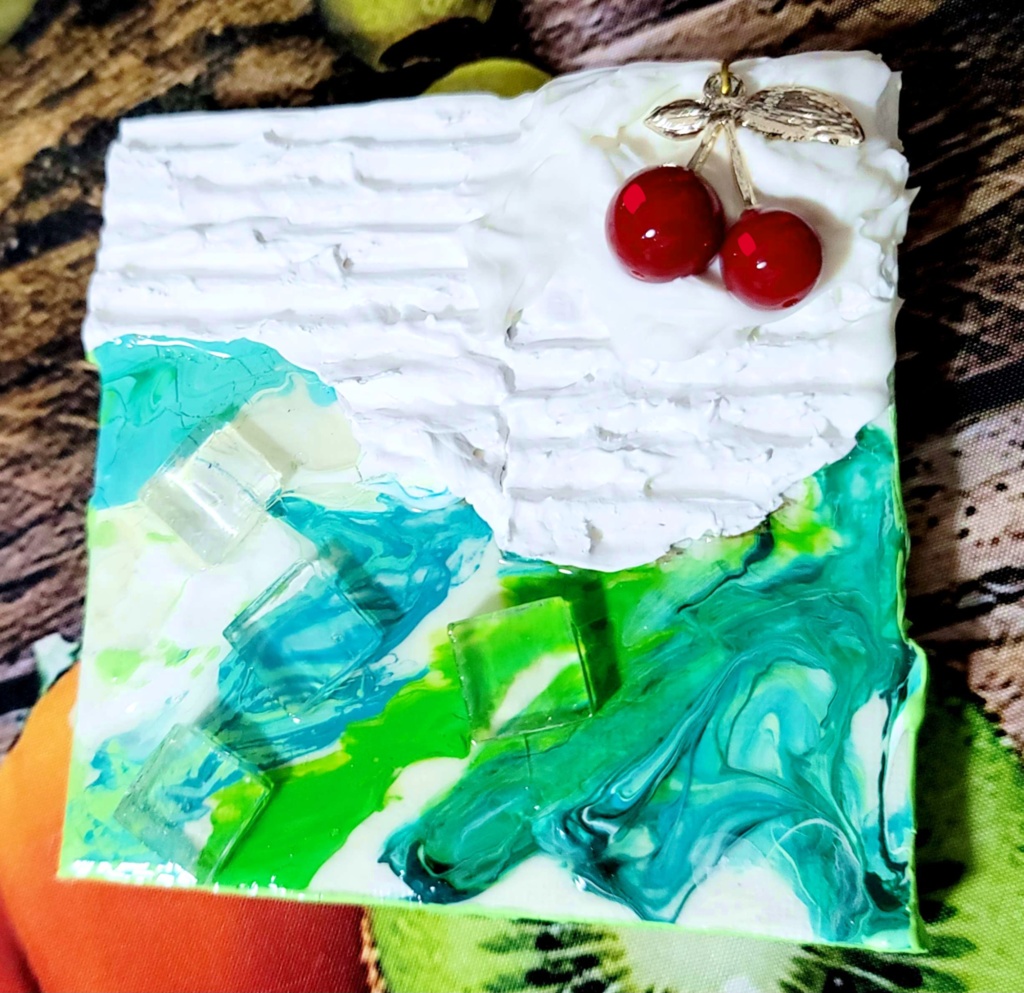 【アート作品】クリームソーダ(メロン)5-1【一点もの原画】