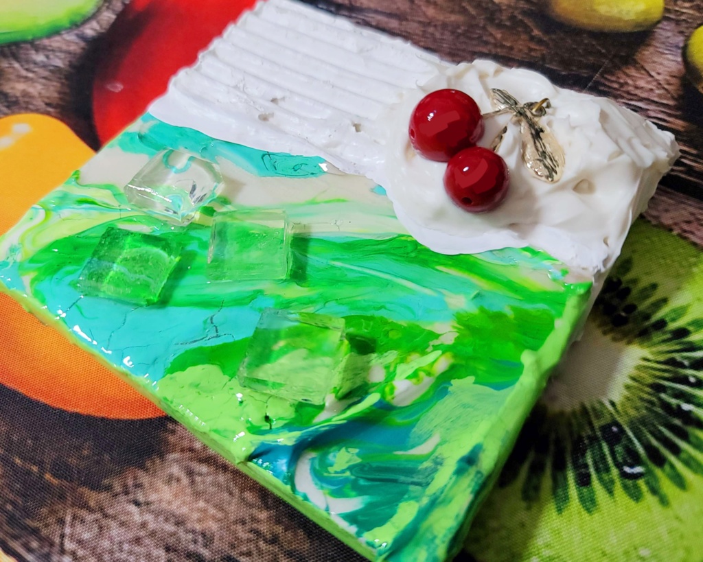 【アート作品】クリームソーダ(メロン)6-1【一点もの原画】