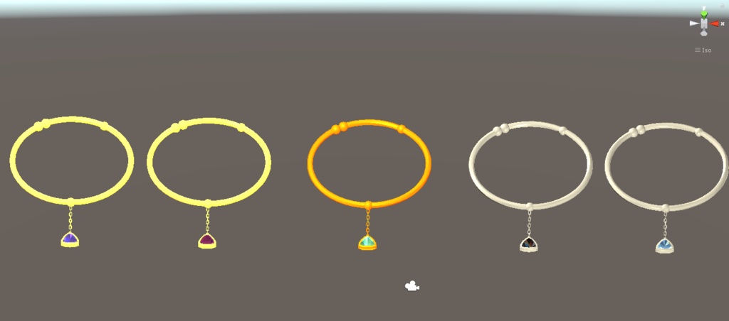 宝石付きバングル