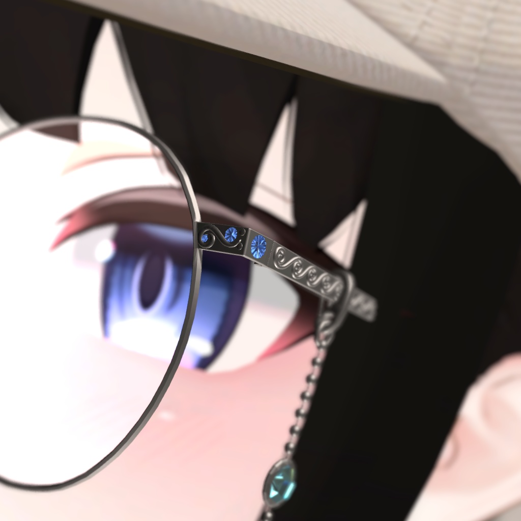 チェーン付き眼鏡(無料版あり)