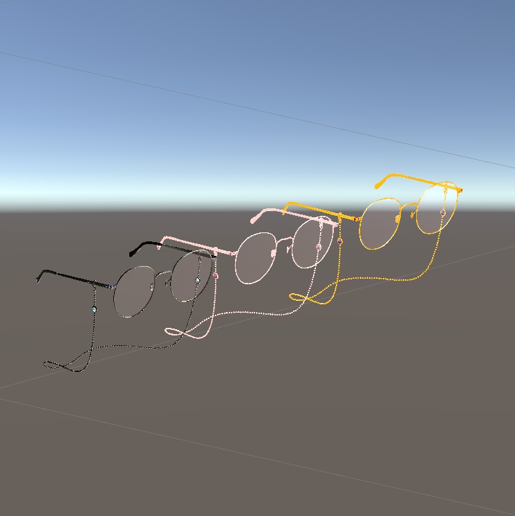 チェーン付き眼鏡(無料版あり)