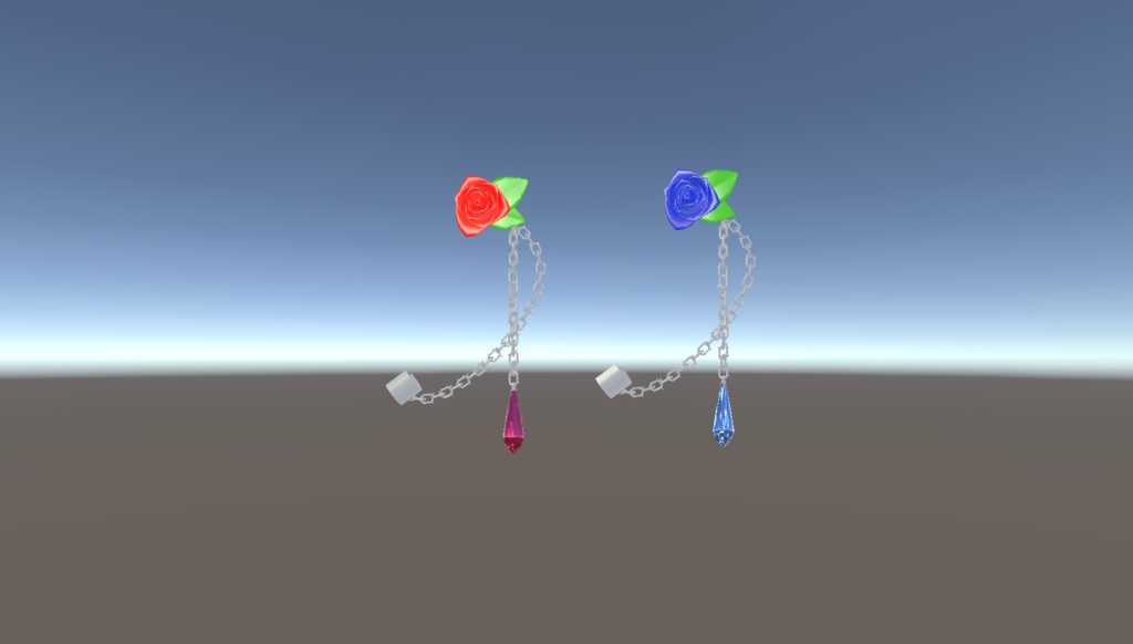 薔薇のイヤーカフ