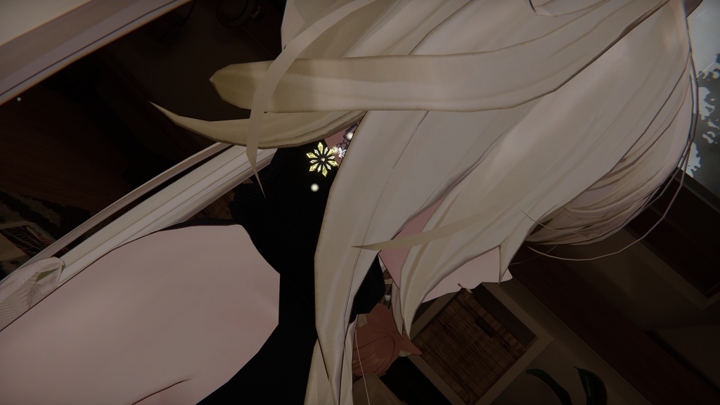 雪のイヤリング