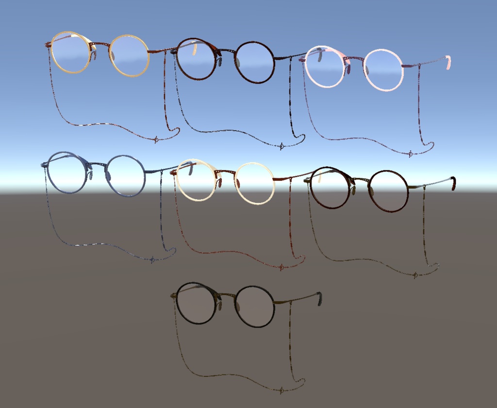 モダンレトロな丸眼鏡