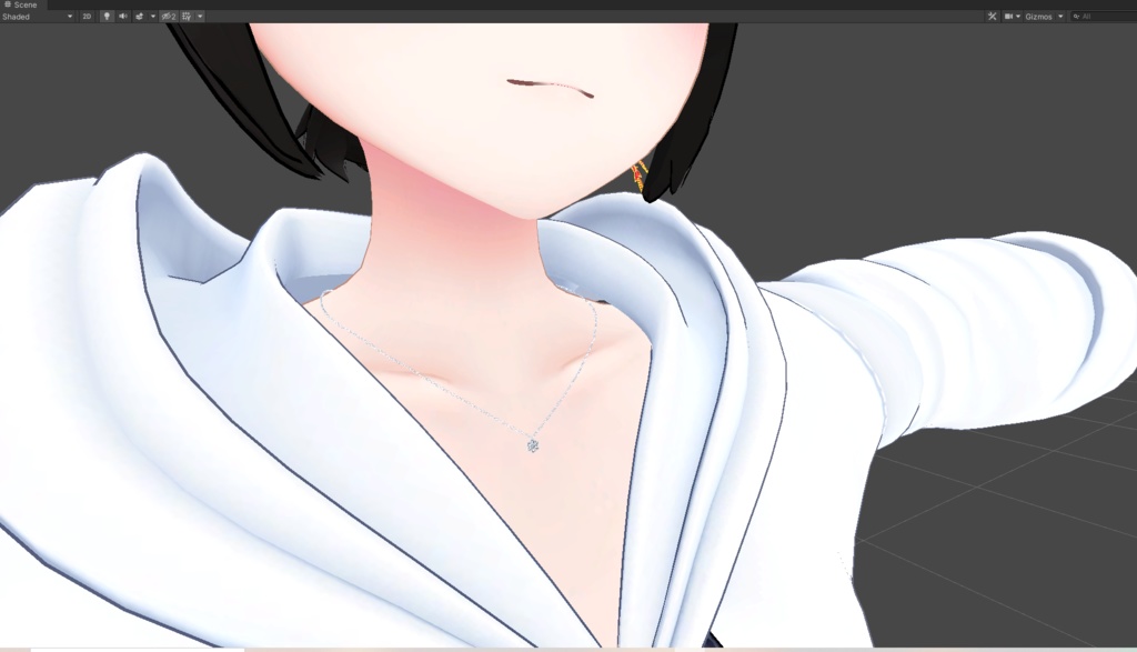 シンプルなチェーンネックレス(無料版もあります)