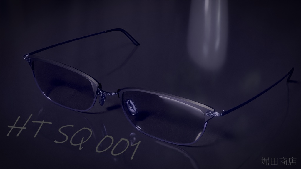 スクエア型眼鏡　HT-SQ　001