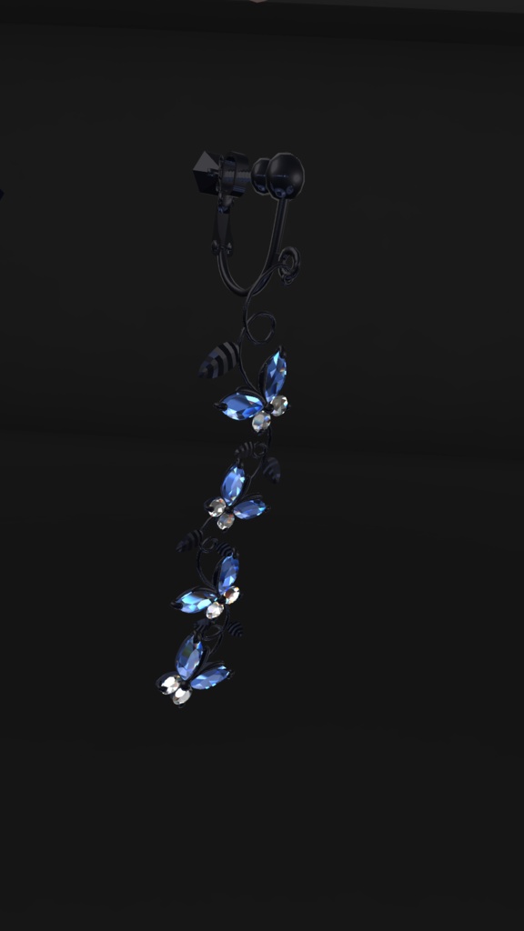 蝶のイヤリング