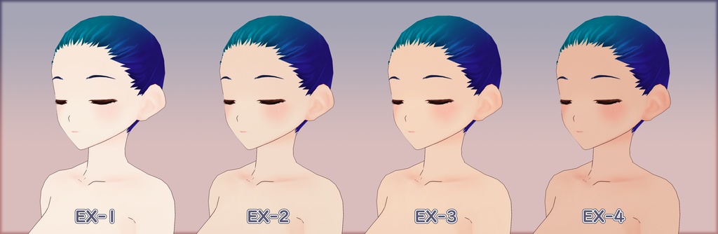 ふんわりスキンEXセット VRoid顔体肌テクスチャ