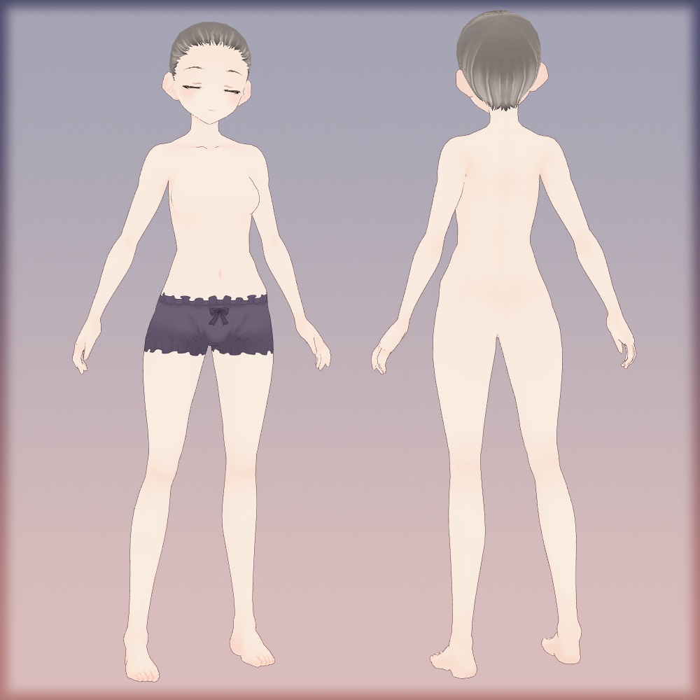 ふんわりスキンEXセット VRoid顔体肌テクスチャ