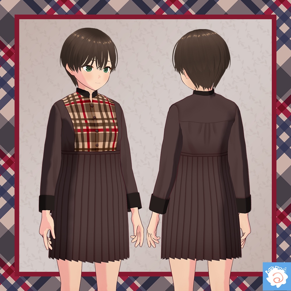 VRoid 切り替えワンピース