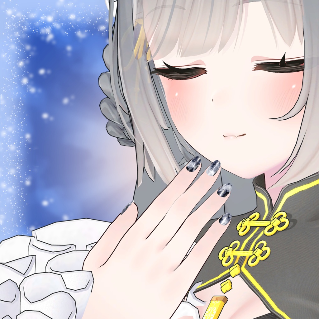 【ひゅうがなつみかんアバター 】ICE CRYSTAL 【共通ネイル用マテリアル】