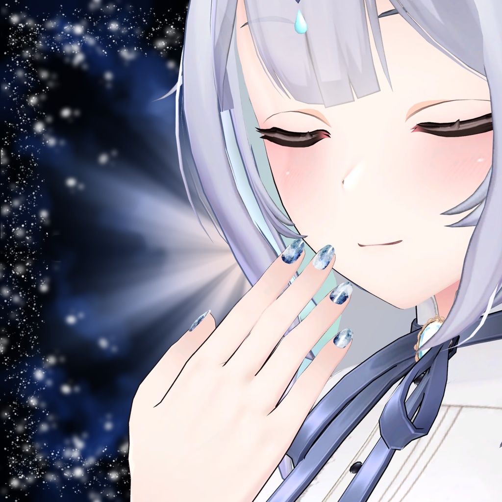 【ひゅうがなつみかんアバター 】ICE CRYSTAL 【共通ネイル用マテリアル】