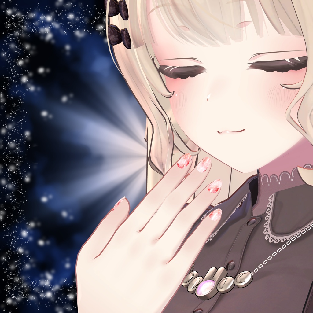 【ひゅうがなつみかんアバター 】ICE CRYSTAL 【共通ネイル用マテリアル】