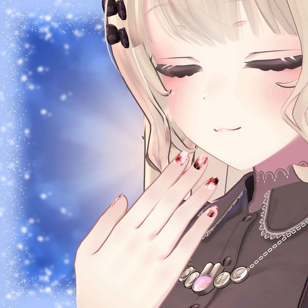 【ひゅうがなつみかんアバター 】ICE CRYSTAL 【共通ネイル用マテリアル】