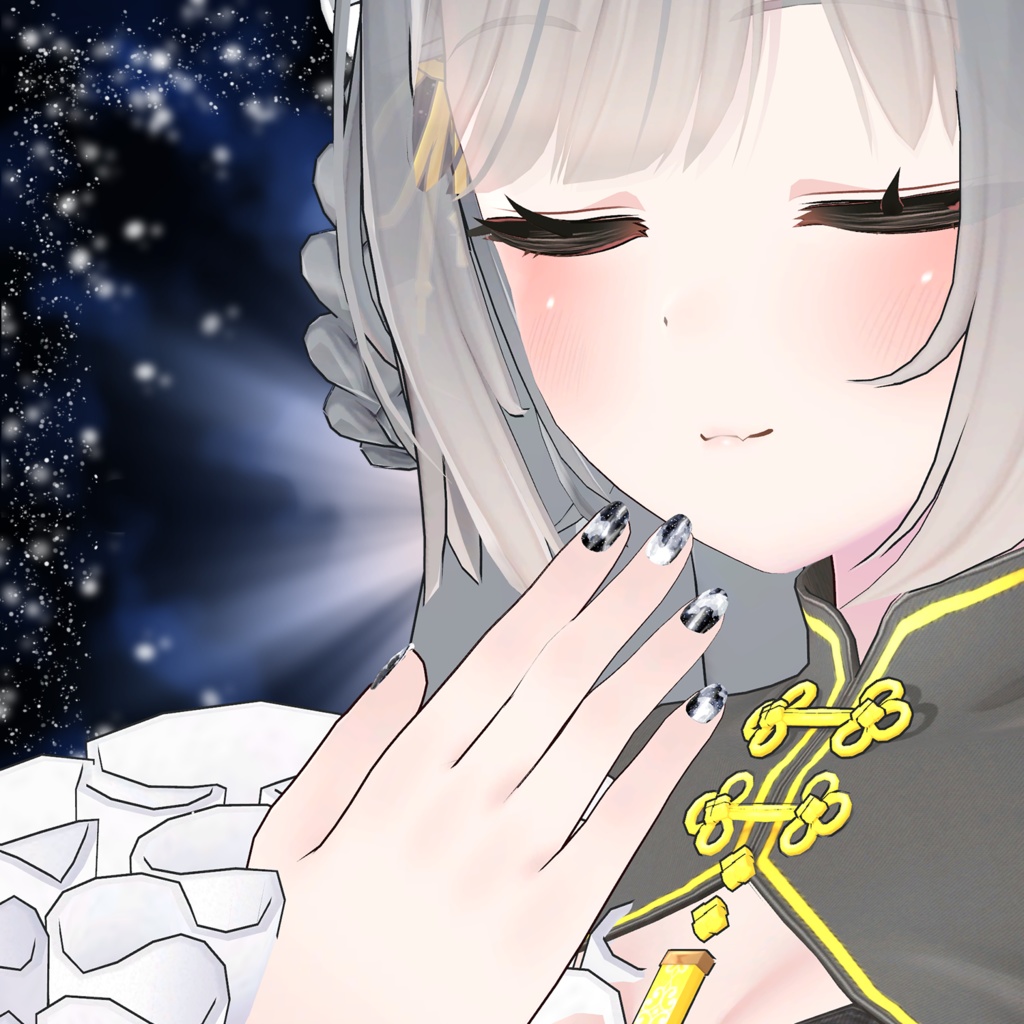 【ひゅうがなつみかんアバター 】ICE CRYSTAL 【共通ネイル用マテリアル】