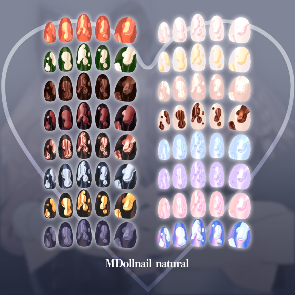 【MDollnail】DRIP【ひゅうがなつみかん共通ネイル】